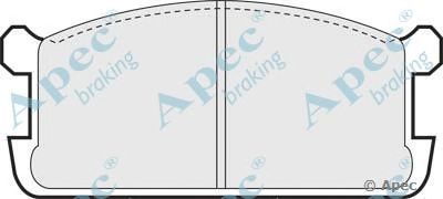 APEC BRAKING pad366 -  Комплект тормозных колодок, дисковый тормоз